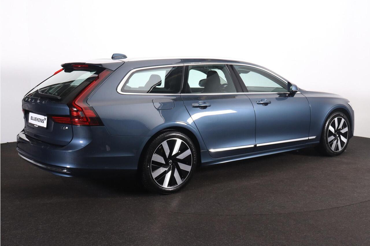 Volvo V90 T6 Recharge AWD Plus Bright - IntelliSafe Assist & Surround - 360º Camera - Harman/Kardon audio - Adaptieve LED koplampen - Verwarmde voorstoelen & stuur - Parkeersensoren voor & achter - Elektr. bedienb. voorstoelen met geheugen - 19' LMV
