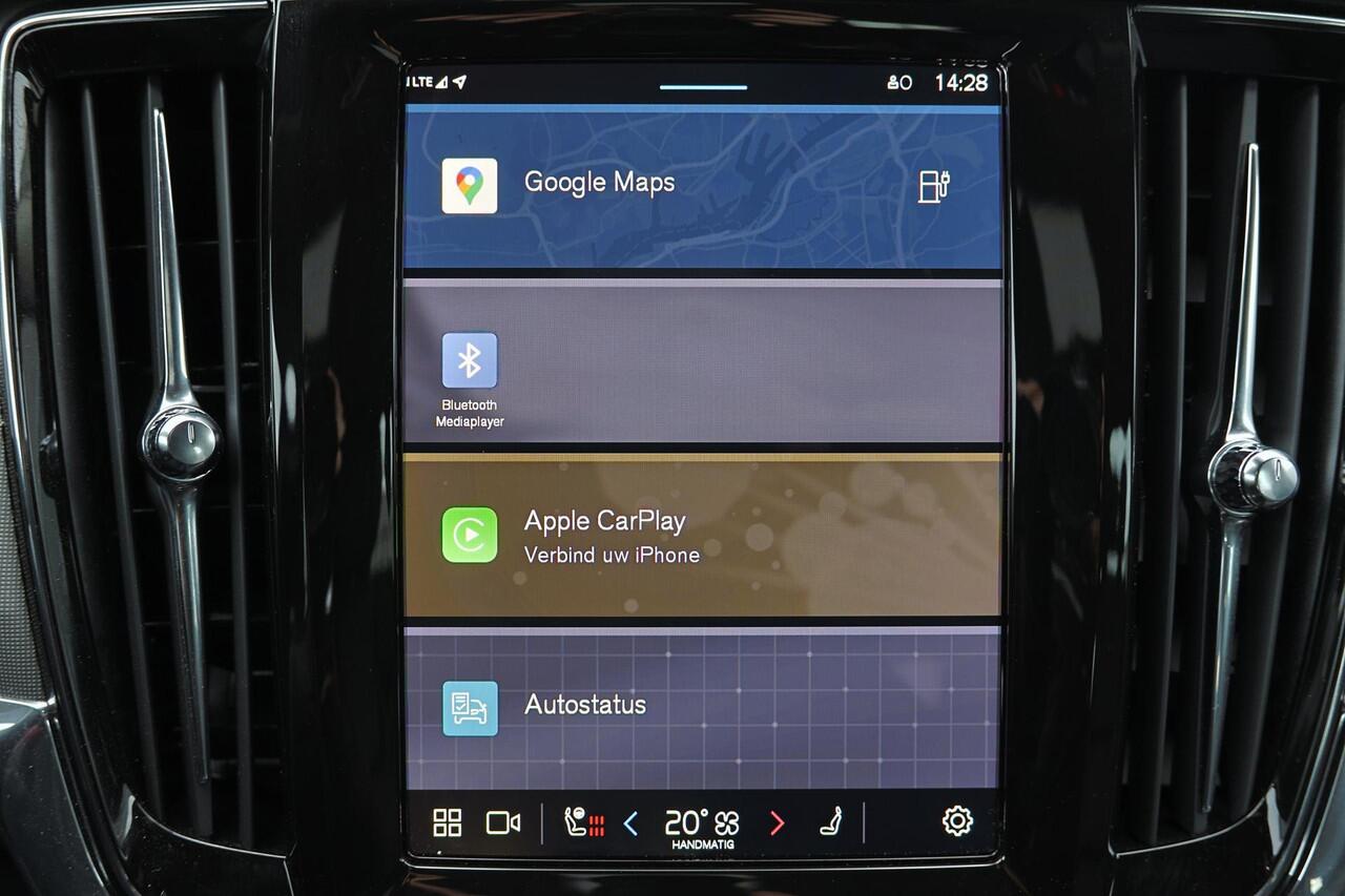 Volvo V90 T6 Recharge AWD Plus Bright - IntelliSafe Assist & Surround - 360º Camera - Harman/Kardon audio - Adaptieve LED koplampen - Verwarmde voorstoelen & stuur - Parkeersensoren voor & achter - Elektr. bedienb. voorstoelen met geheugen - 19' LMV