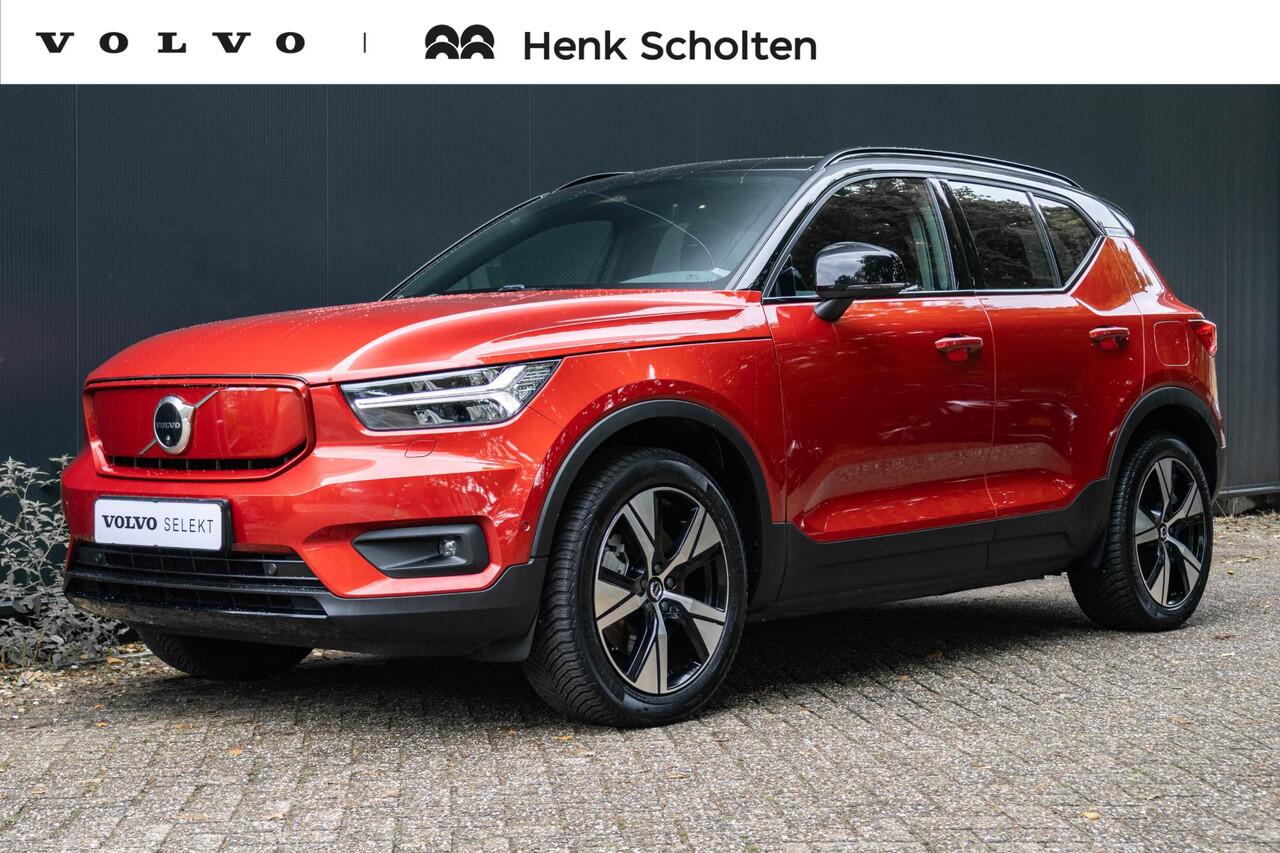 Volvo XC40 Recharge Pro | Trekhaak | 360 graden Camera | Panoramisch schuif-/kanteldak | All Season banden | Dodehoekbewaking | Apple Car Play | Elektrische achterklep | Elektrisch verstelbare bestuurdersstoel met memory |