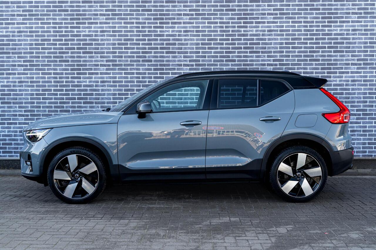 Volvo XC40 Recharge Twin AWD 78 kWh Ultimate | Trekhaak | Panoramadak | Lichtmetalen Velgen 20 inch | Warmtepomp | Harman Kardon Audio | BLIS | 360 Graden Camera | Elektrisch Verstelbare Voorstoelen | Keyless Entry