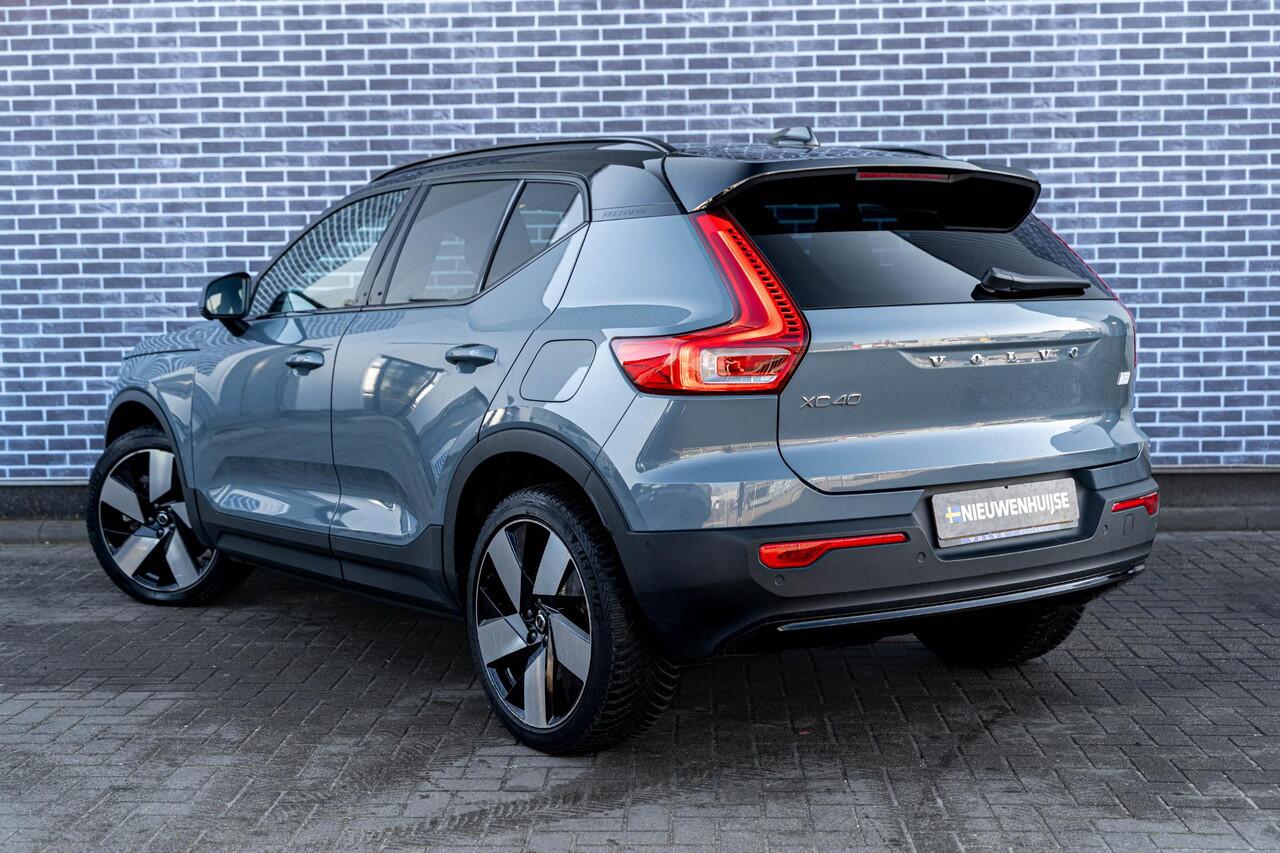 Volvo XC40 Recharge Twin AWD 78 kWh Ultimate | Trekhaak | Panoramadak | Lichtmetalen Velgen 20 inch | Warmtepomp | Harman Kardon Audio | BLIS | 360 Graden Camera | Elektrisch Verstelbare Voorstoelen | Keyless Entry
