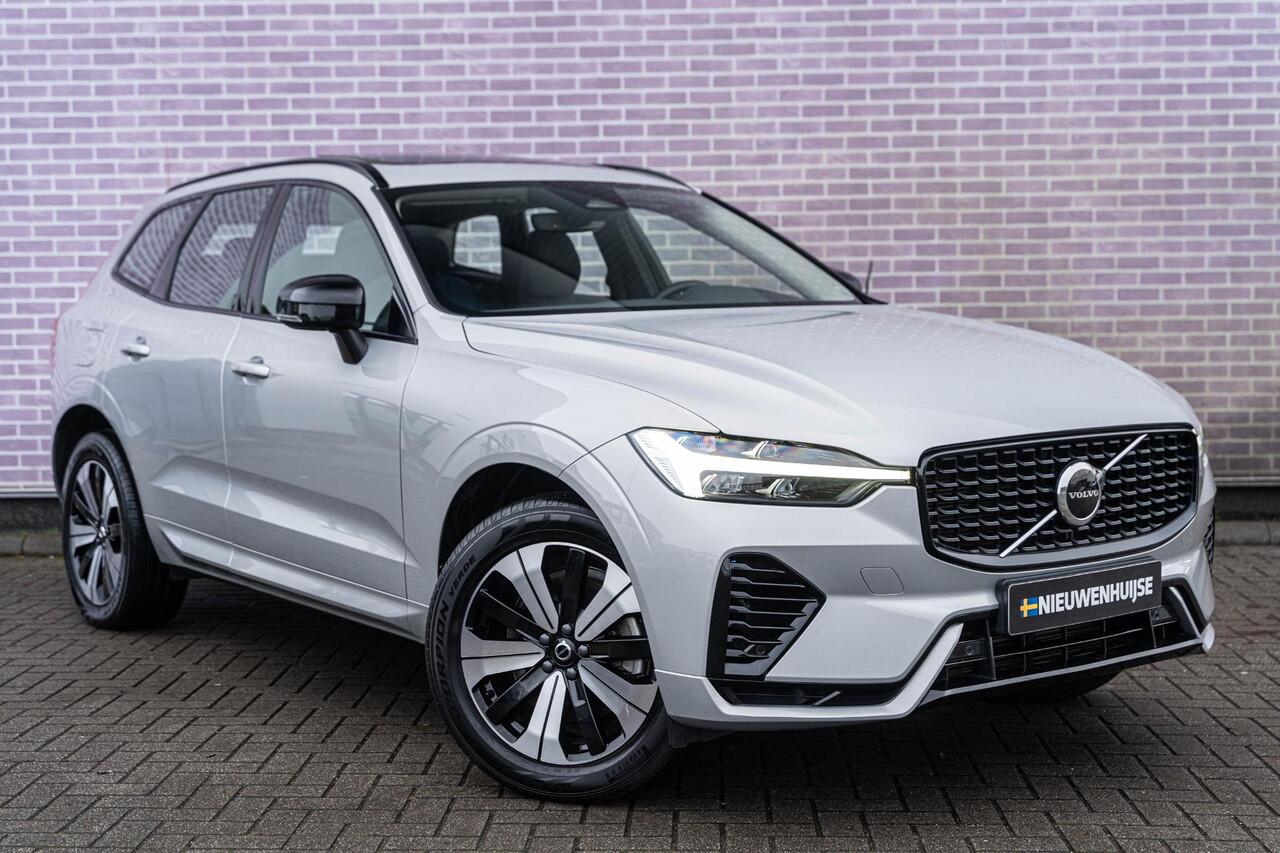 Volvo XC60 2.0 T6 Plug-in hybrid AWD Plus Dark | Google | Long Range | Schuif-/Kanteldak | Camera | Trekhaak | Adaptieve Cruise Control | Lederen Bekleding | Elek. Stoelen | Stoelverwarming Voor + Achter | Zitverlenging | Stuurverwarming | Memory | 19" LM
