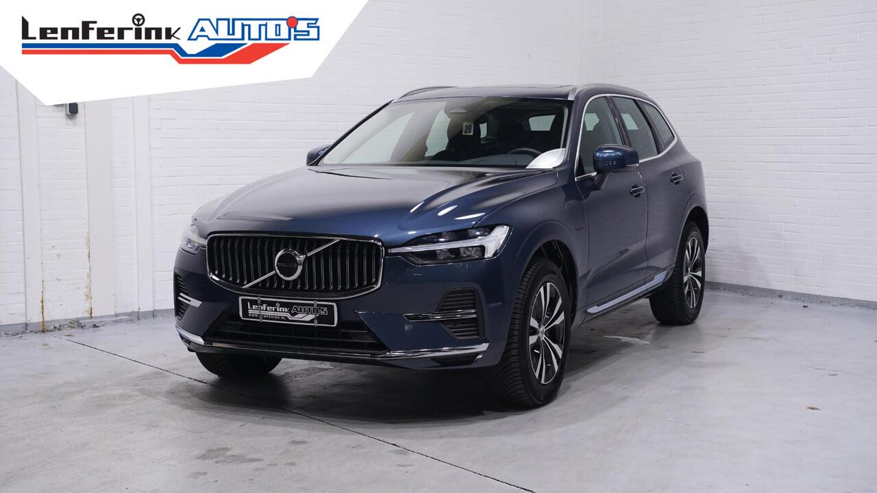 Volvo XC60 2.0 T6 Plug-in hybrid AWD Plus Bright 1e eigen NAP 18"lichtmetalen wielen lederen comfortstoelen wegklapbare trekhaak fietsendrager verwarmd stuurwiel en stoelen v+a aplle-carplay keyless go-start LED verl DAB ontvangst