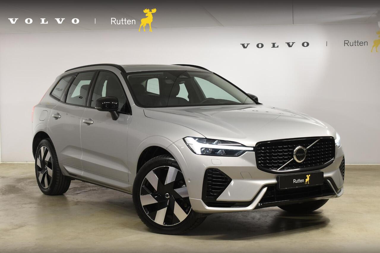 Volvo XC60 T6 350PK Automaat Plug-in Hybrid AWD Ultra Dark / Navigatie / Adaptieve Cruisecontrol / Head Up-Display / Panorama dak / Leder / Elektrische stoelen / 360 Camera / Trekhaak /
