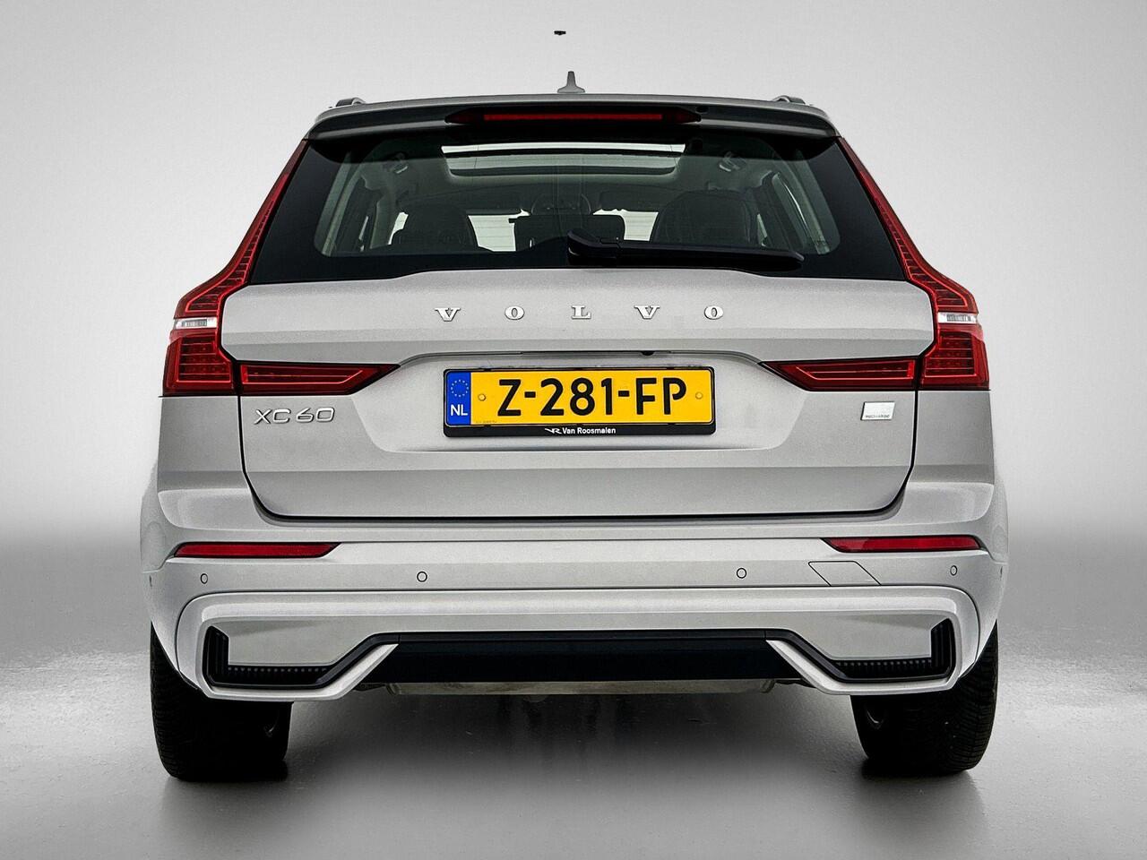 Volvo XC60 T6 Recharge AWD Plus Dark - Panorama/schuifdak - IntelliSafe Assist & Surround - 360º Camera - Verwarmde voorstoelen, stuur & achterbank - Parkeersensoren voor & achter - Elektr. bedienb. voorstoelen met geheugen - Draadloze tel. lader - Elektr. inklapbar