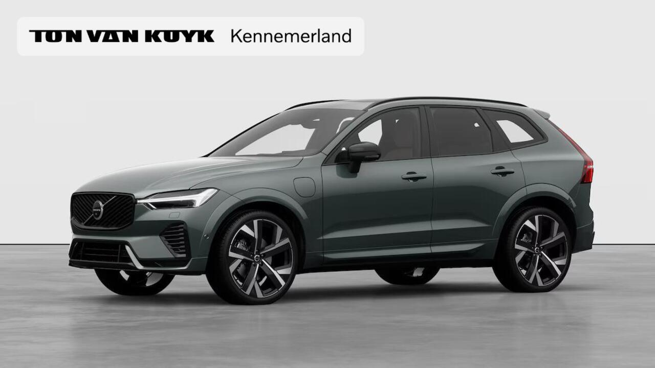 Volvo XC60 2.0 T6 Plug-in hybrid AWD Ultra Dark / Luchtvering / Pano. dak / Elek. verstelbare stoelen / Stoel + stuurverwarming / 22" velgen / Cardamom interieur / Harman Kardon / Head-up display /