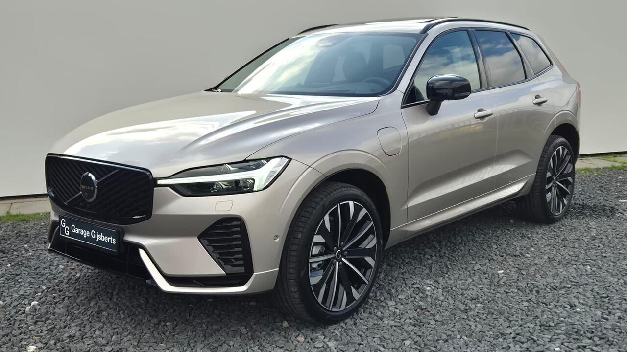 Volvo XC60 2.0 T8 Plug-in hybrid AWD Ultra Dark Zeer Compleet - MY 2026 - Luchtvering - 21" Wielen - Panorama dak - Lighting -Head up - B&W Audio - 360 Cam - Alarm - Climate - Privacy Glass - Geluidsisolerend glas