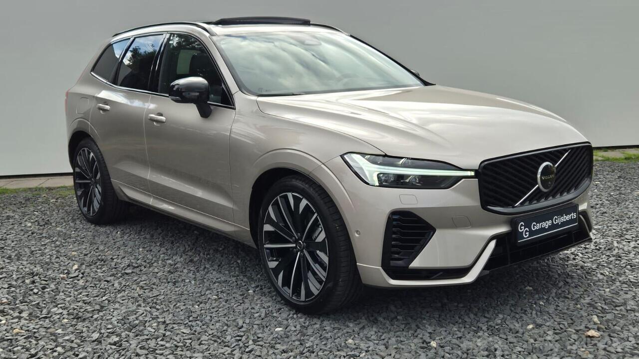 Volvo XC60 2.0 T8 Plug-in hybrid AWD Ultra Dark Zeer Compleet - MY 2026 - Luchtvering - 21" Wielen - Panorama dak - Lighting -Head up - B&W Audio - 360 Cam - Alarm - Climate - Privacy Glass - Geluidsisolerend glas