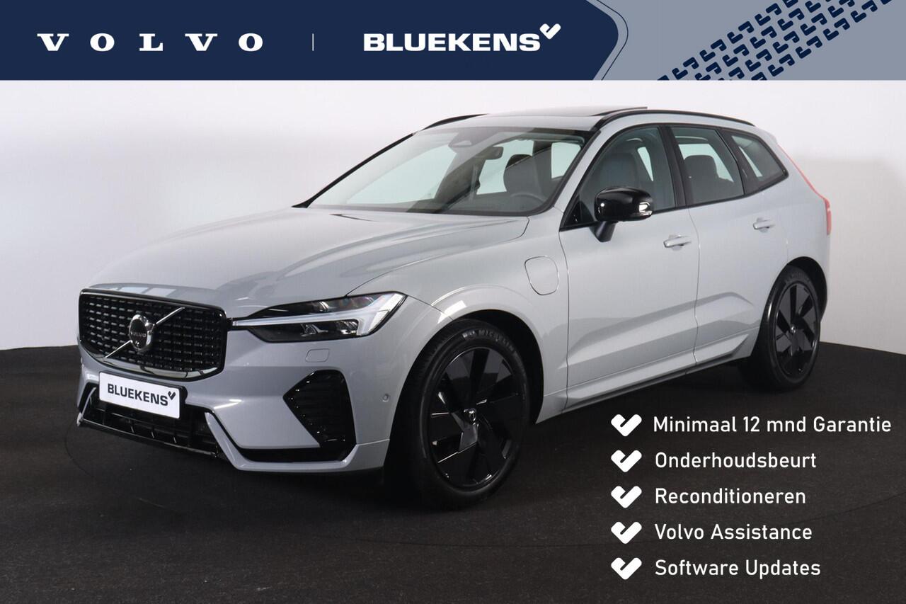 Volvo XC60 T6 Recharge AWD Ultra Dark - Luchtvering - Panorama/schuifdak - IntelliSafe Assist & Surround - 360º Camera - Harman/Kardon audio - Adaptieve LED koplampen - Verwarmde voorstoelen, stuur & achterbank - Parkeersensoren voor & achter - Elektr. bedienb. voor