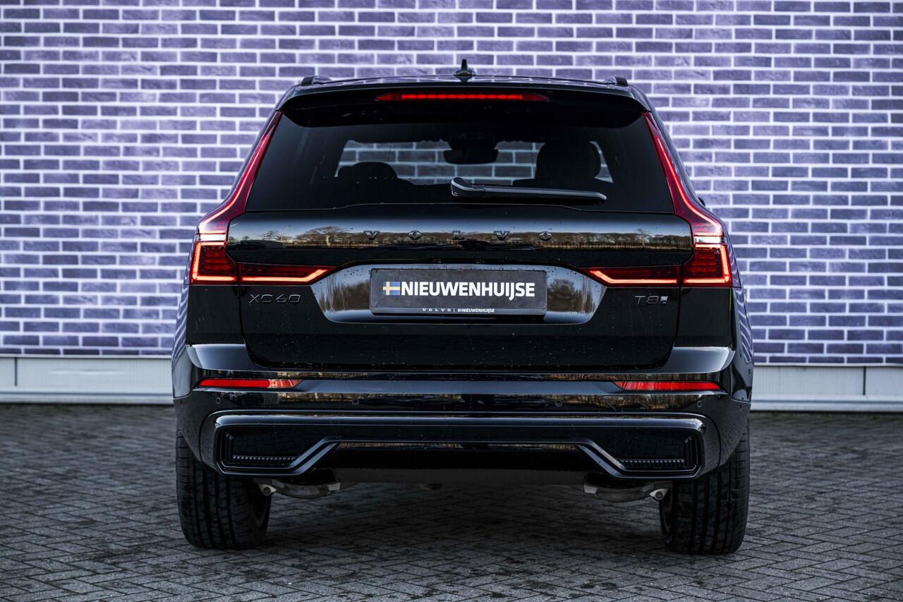 Volvo XC60 2.0 T8 Plug-in hybrid AWD Ultra Black Edition | PHEV | Facelift | Google | Long Range | Adaptieve Cruise Control | Luchtvering | Harman Kardon Audio | Stoelverwarming Voor + Achter | 360 Camera | Keyless | Gelamineerd Glas | DAB | Trekhaak | Stuurverwarmi