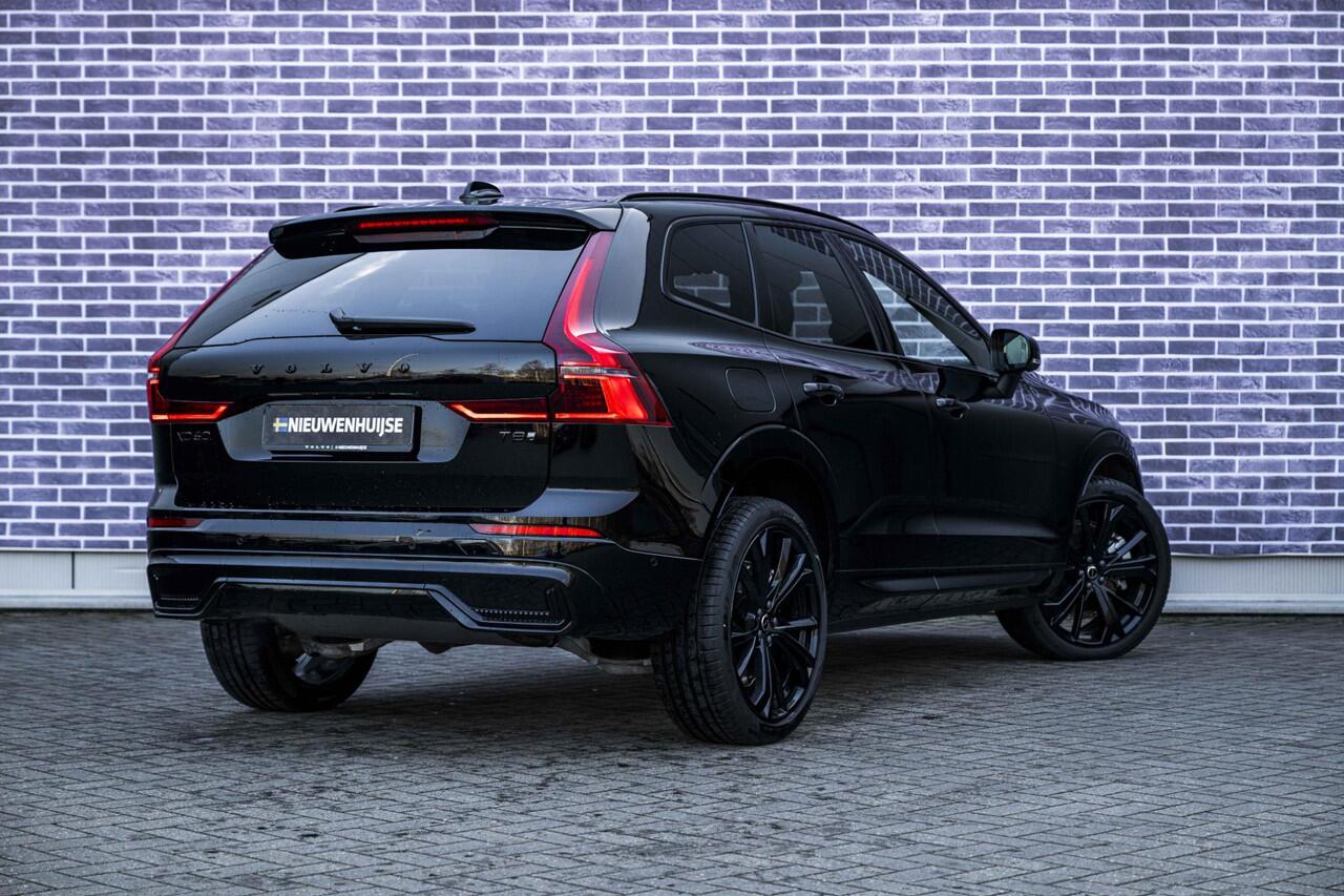 Volvo XC60 2.0 T8 Plug-in hybrid AWD Ultra Black Edition | PHEV | Facelift | Google | Long Range | Adaptieve Cruise Control | Luchtvering | Harman Kardon Audio | Stoelverwarming Voor + Achter | 360 Camera | Keyless | Gelamineerd Glas | DAB | Trekhaak | Stuurverwarmi