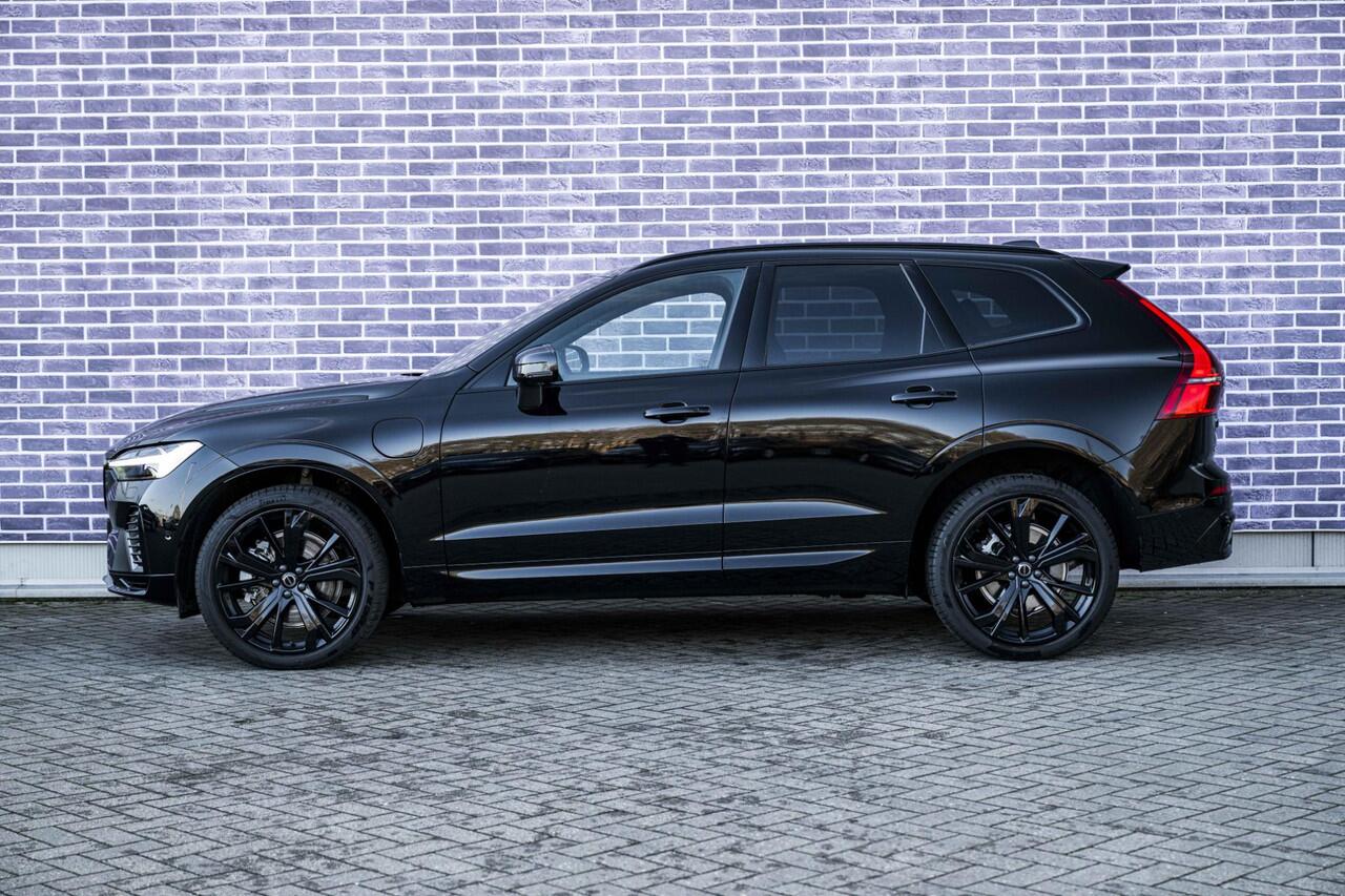 Volvo XC60 2.0 T8 Plug-in hybrid AWD Ultra Black Edition | PHEV | Facelift | Google | Long Range | Adaptieve Cruise Control | Luchtvering | Harman Kardon Audio | Stoelverwarming Voor + Achter | 360 Camera | Keyless | Gelamineerd Glas | DAB | Trekhaak | Stuurverwarmi