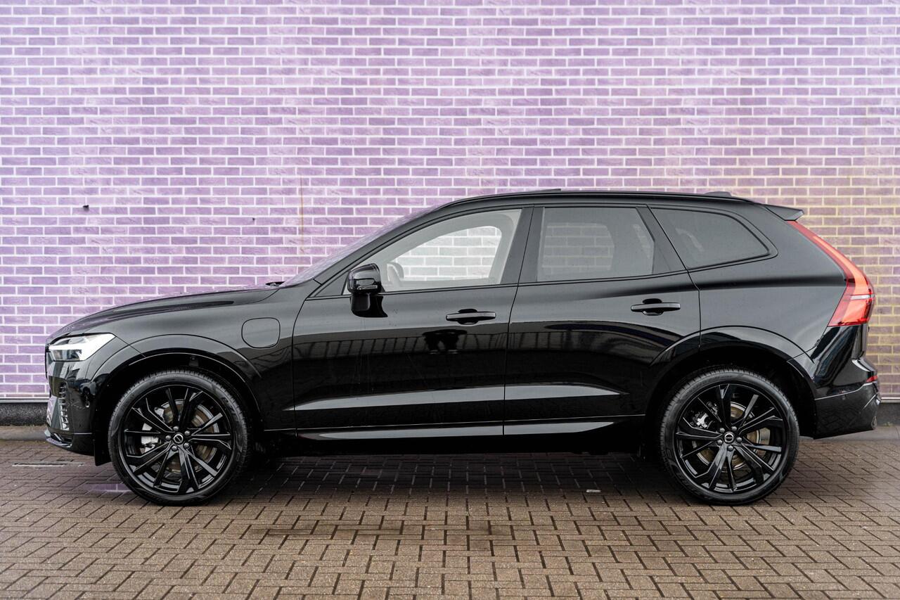Volvo XC60 2.0 T8 Plug-in hybrid AWD Ultra Black Edition | PHEV | Facelift | Google | Long Range | Adaptieve Cruise Control | Luchtvering | Harman Kardon Audio | Stoelverwarming Voor + Achter | 360 Camera | Keyless | Gelamineerd Glas | DAB | Trekhaak | Stuurverwarmi