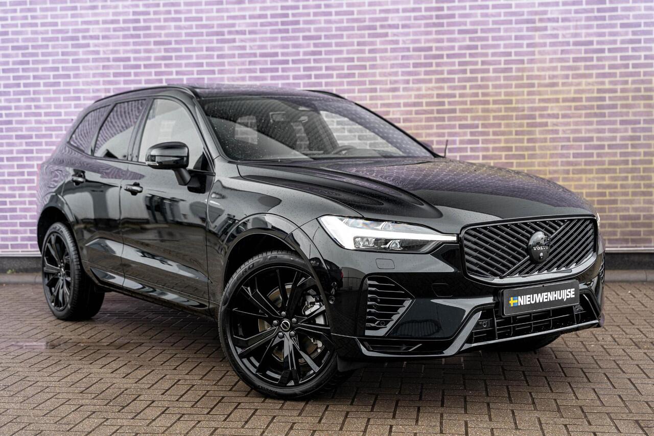 Volvo XC60 2.0 T8 Plug-in hybrid AWD Ultra Black Edition | PHEV | Facelift | Google | Long Range | Adaptieve Cruise Control | Luchtvering | Harman Kardon Audio | Stoelverwarming Voor + Achter | 360 Camera | Keyless | Gelamineerd Glas | DAB | Trekhaak | Stuurverwarmi