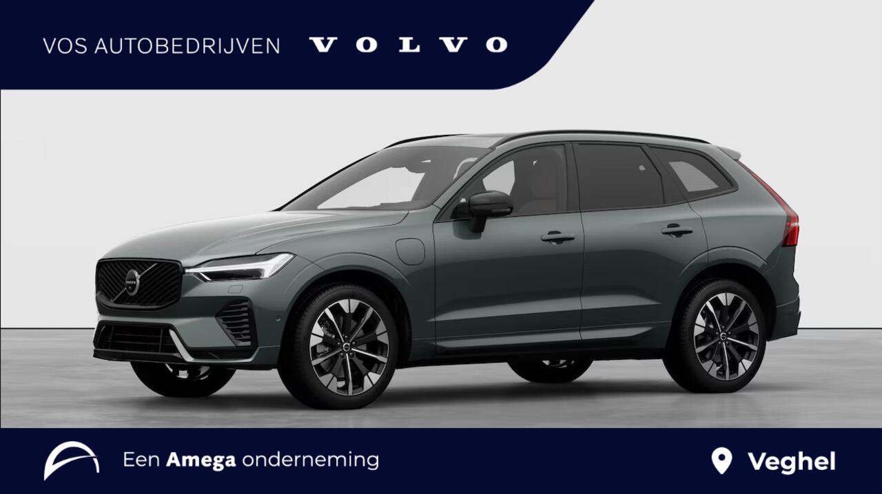 Volvo XC60 T6 Plug-in hybrid AWD Ultra Dark | 21" 5-V Spoke Black Diamond | Luchtvering | Extra getint glas achter