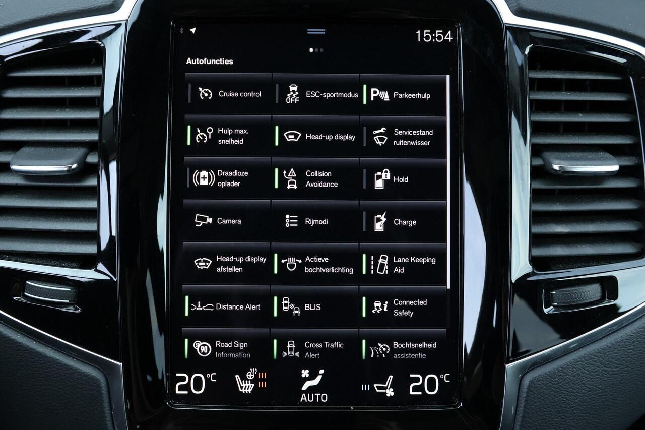 Volvo XC90 T8 Recharge AWD Inscription - Panorama/schuifdak - IntelliSafe Assist & Surround - 360º Camera - Harman/Kardon audio - Adaptieve LED koplampen - Verwarmde voorstoelen, stuur & achterbank - Parkeersensoren voor & achter - Elektr. bedienb. voorstoelen met g