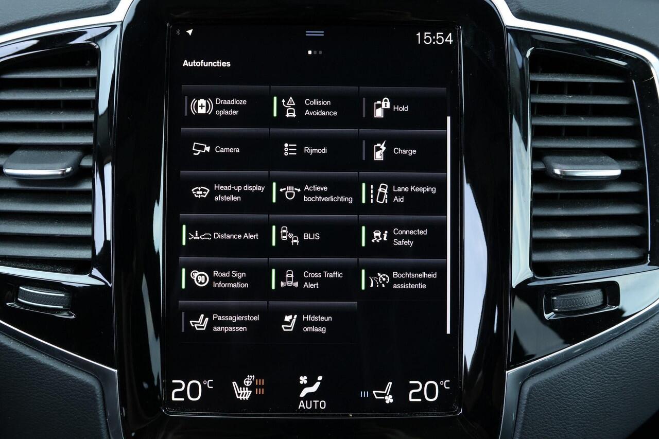 Volvo XC90 T8 Recharge AWD Inscription - Panorama/schuifdak - IntelliSafe Assist & Surround - 360º Camera - Harman/Kardon audio - Adaptieve LED koplampen - Verwarmde voorstoelen, stuur & achterbank - Parkeersensoren voor & achter - Elektr. bedienb. voorstoelen met g