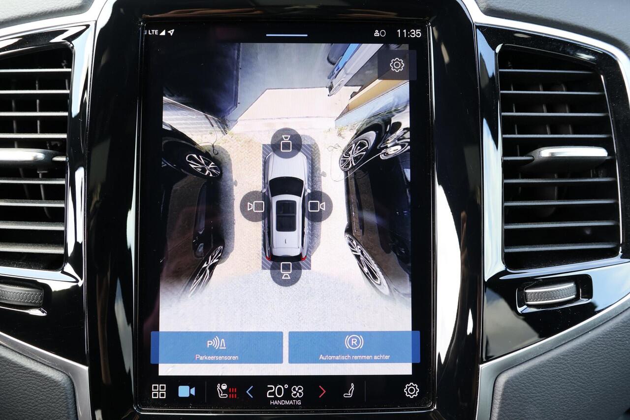 Volvo XC90 T8 Recharge AWD Ultimate Dark - LONG RANGE - Luchtvering - Panorama/schuifdak - IntelliSafe Assist & Surround - 360º Camera - Adaptieve LED koplampen - Verwarmde voorstoelen, stuur & achterbank - Parkeersensoren voor & achter - Elektr. bedienb. voorstoel