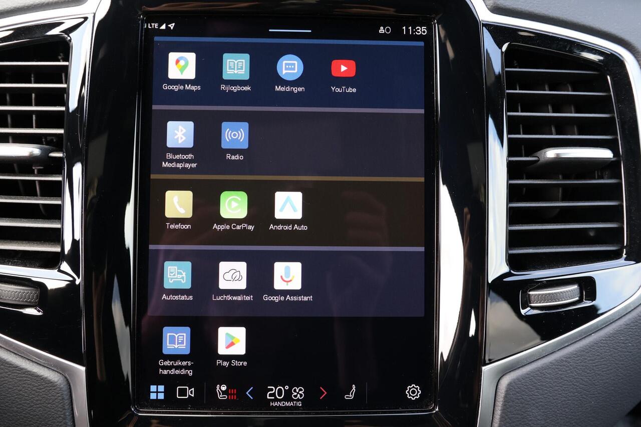 Volvo XC90 T8 Recharge AWD Ultimate Dark - LONG RANGE - Luchtvering - Panorama/schuifdak - IntelliSafe Assist & Surround - 360º Camera - Adaptieve LED koplampen - Verwarmde voorstoelen, stuur & achterbank - Parkeersensoren voor & achter - Elektr. bedienb. voorstoel