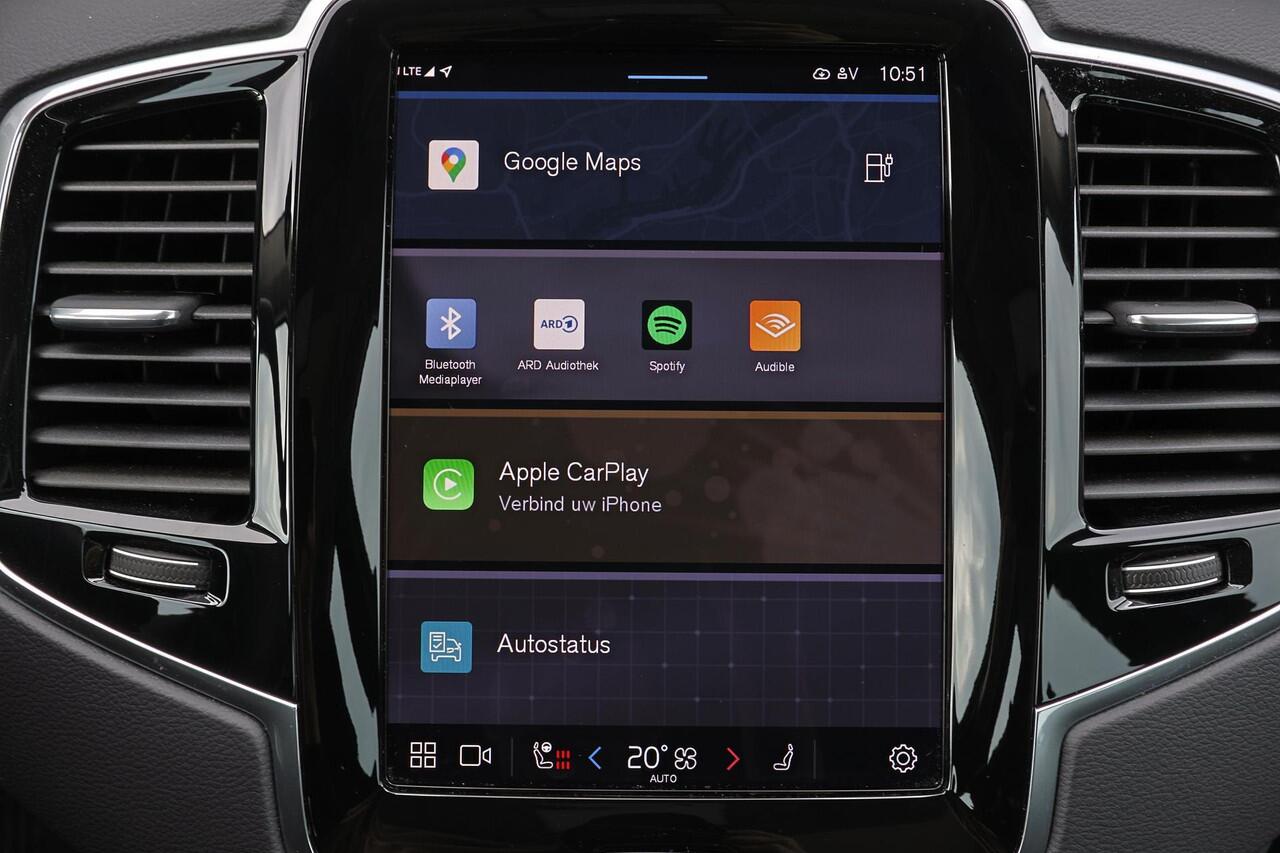 Volvo XC90 T8 Recharge AWD Ultra Bright - LONG RANGE - Panorama/schuifdak - IntelliSafe Assist & Surround - Harman/Kardon audio - Adaptieve LED koplampen - Parkeercamera achter - Verwarmde voorstoelen, stuur & achterbank - Parkeersensoren voor & achter - Elektr. bed