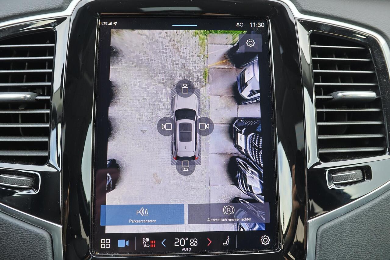 Volvo XC90 T8 Recharge AWD Plus Dark - IntelliSafe Assist & Surround - 360º Camera - Harman/Kardon audio - Adaptieve LED koplampen - Verwarmde voorstoelen, stuur & achterbank - Parkeersensoren voor & achter - Elektr. bedienb. voorstoelen met geheugen - Draadloze tel