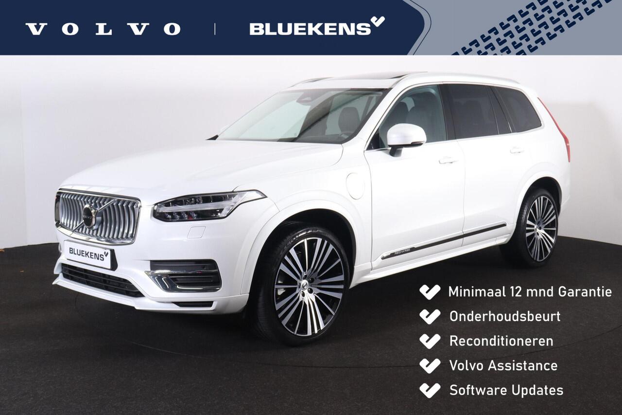 Volvo XC90 T8 Recharge AWD Ultimate Bright - Panorama/schuifdak - IntelliSafe Assist & Surround - Parkeercamera achter - Verwarmde voorstoelen, stuur & achterbank - Parkeersensoren voor & achter - Elektr. bedienb. voorstoelen met geheugen - Draadloze tel. lader - 20
