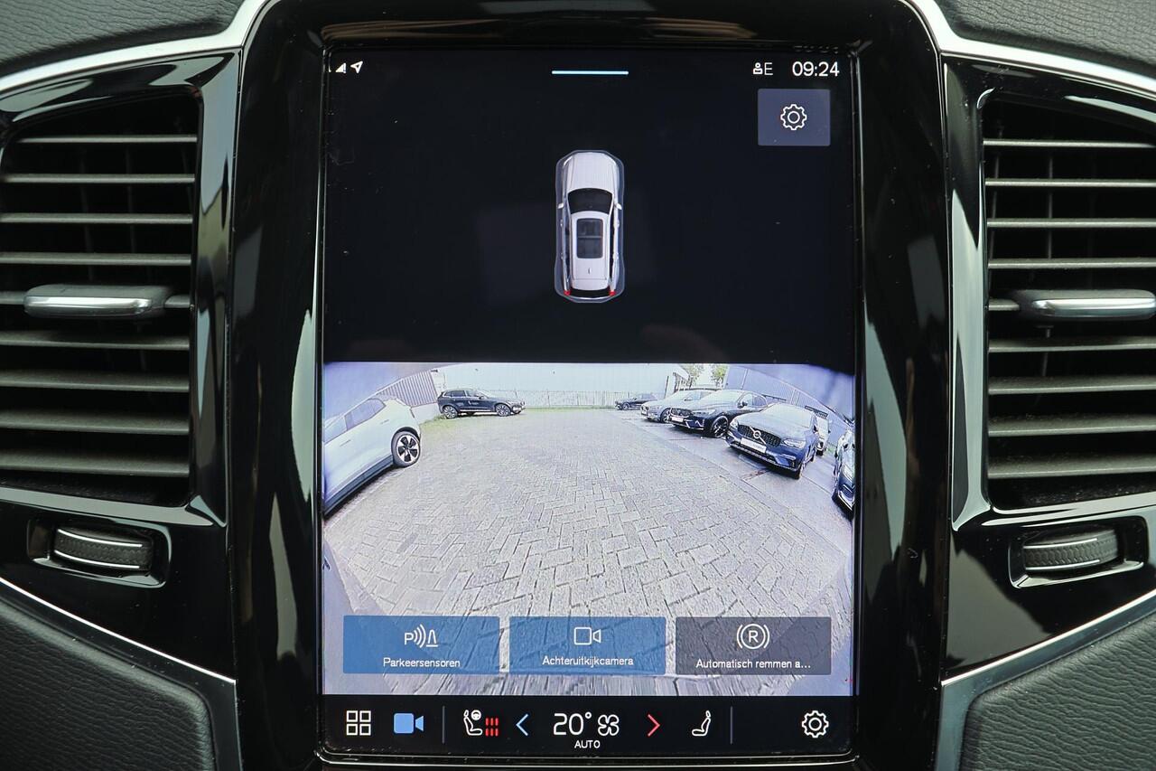 Volvo XC90 T8 Recharge AWD Core Bright - IntelliSafe Assist & Surround - Harman/Kardon audio - Adaptieve LED koplampen - Parkeercamera achter - Verwarmde voorstoelen, stuur & achterbank - Parkeersensoren voor & achter - Draadloze tel. lader - Extra getint glas - 20'