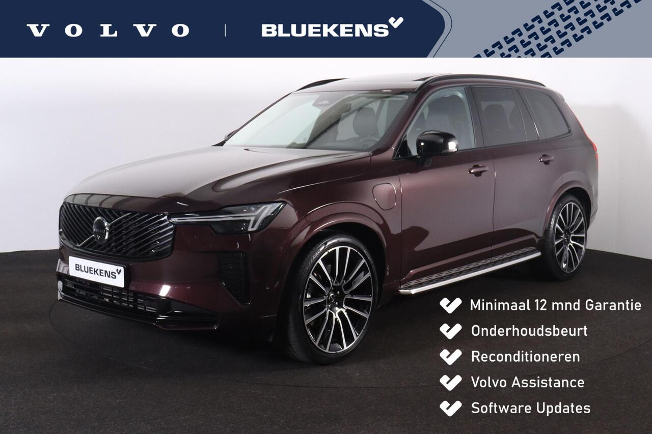 Volvo XC90 T8 Recharge AWD Ultra Dark - Luchtvering - Panorama/schuifdak - IntelliSafe Assist & Surround - 360º Camera - Bowers & Wilkins audio - Verwarmde voorstoelen, stuur & achterbank - Parkeersensoren voor & achter - Elektr. bedienb. voorstoelen met geheugen - 