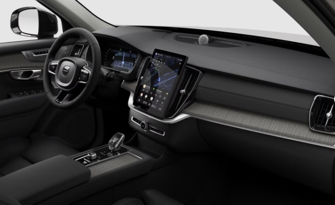 Volvo XC90 2.0 T8 Plug-in hybrid AWD Ultra Dark Luchtvering / Bowers & Wilkins / Stoelventilatie / Stoelmassage / Panoramadak / Gelamineerde ruiten rondom / Apple carplay / Adaptive cruise control / 22" lichtmetalen velgen /