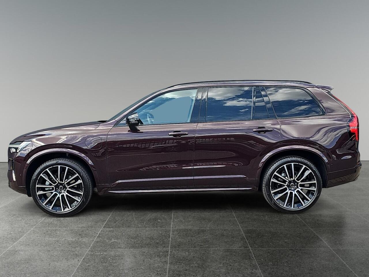 Volvo XC90 2.0 T8 Plug-in hybrid AWD Ultra Dark | Mulberry Red | Luchtvering | Bowers & Wilkins Audio | Massagefunctie voorstoelen |