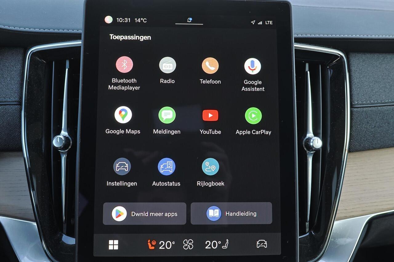 Volvo XC90 T8 Recharge AWD Plus Bright - Panorama/schuifdak - IntelliSafe Assist & Surround - 360º Camera - Harman/Kardon audio - Verwarmde voorstoelen, stuur & achterbank - Parkeersensoren voor & achter - Elektr. bedienb. voorstoelen met geheugen - Draadloze tel. l