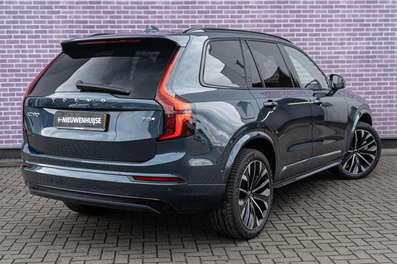 Volvo XC90 T8 Plug-in hybrid AWD Ultra Dark | Facelift | 7-Zits | Google | Long Range | Luchtvering | Gelamineerde Zijruiten | 360 Camera | BLIS | LED Matrix Koplampen | Adaptive Cruise Control | Dodehoekdetectie | Harman Kardon Audio | Elek. Achterklep