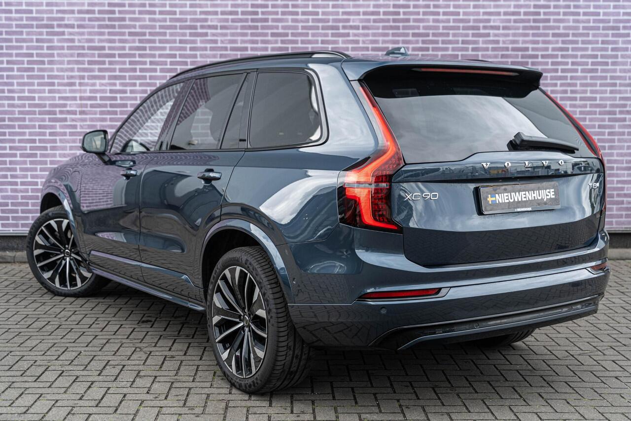 Volvo XC90 T8 Plug-in hybrid AWD Ultra Dark | Facelift | 7-Zits | Google | Long Range | Luchtvering | Gelamineerde Zijruiten | 360 Camera | BLIS | LED Matrix Koplampen | Adaptive Cruise Control | Dodehoekdetectie | Harman Kardon Audio | Elek. Achterklep