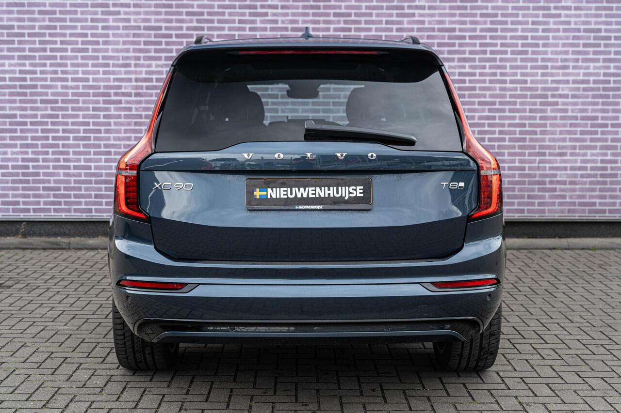 Volvo XC90 T8 Plug-in hybrid AWD Ultra Dark | Facelift | 7-Zits | Google | Long Range | Luchtvering | Gelamineerde Zijruiten | 360 Camera | BLIS | LED Matrix Koplampen | Adaptive Cruise Control | Dodehoekdetectie | Harman Kardon Audio | Elek. Achterklep