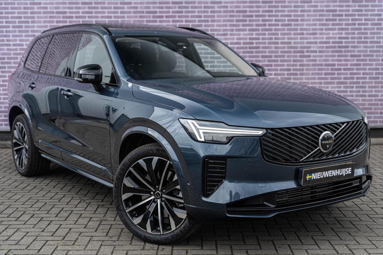 Volvo XC90 T8 Plug-in hybrid AWD Ultra Dark | Facelift | 7-Zits | Google | Long Range | Luchtvering | Gelamineerde Zijruiten | 360 Camera | BLIS | LED Matrix Koplampen | Adaptive Cruise Control | Dodehoekdetectie | Harman Kardon Audio | Elek. Achterklep