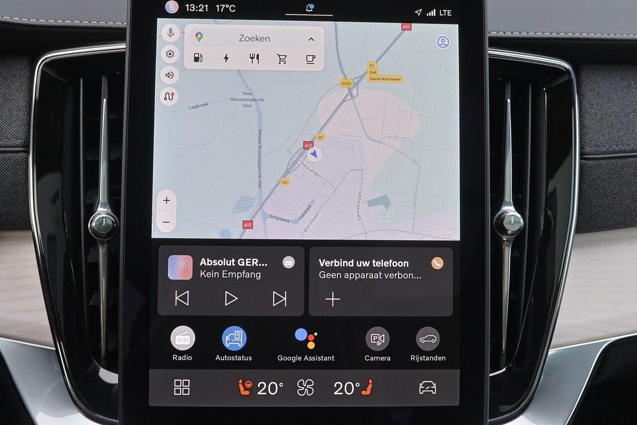 Volvo XC90 T8 Recharge AWD Ultra Dark - Luchtvering - Panorama/schuifdak - IntelliSafe Assist & Surround - 360º Camera - Bowers & Wilkins audio - Verwarmde voorstoelen, stuur & achterbank - Parkeersensoren voor & achter - Elektr. bedienb. voorstoelen met geheugen - 