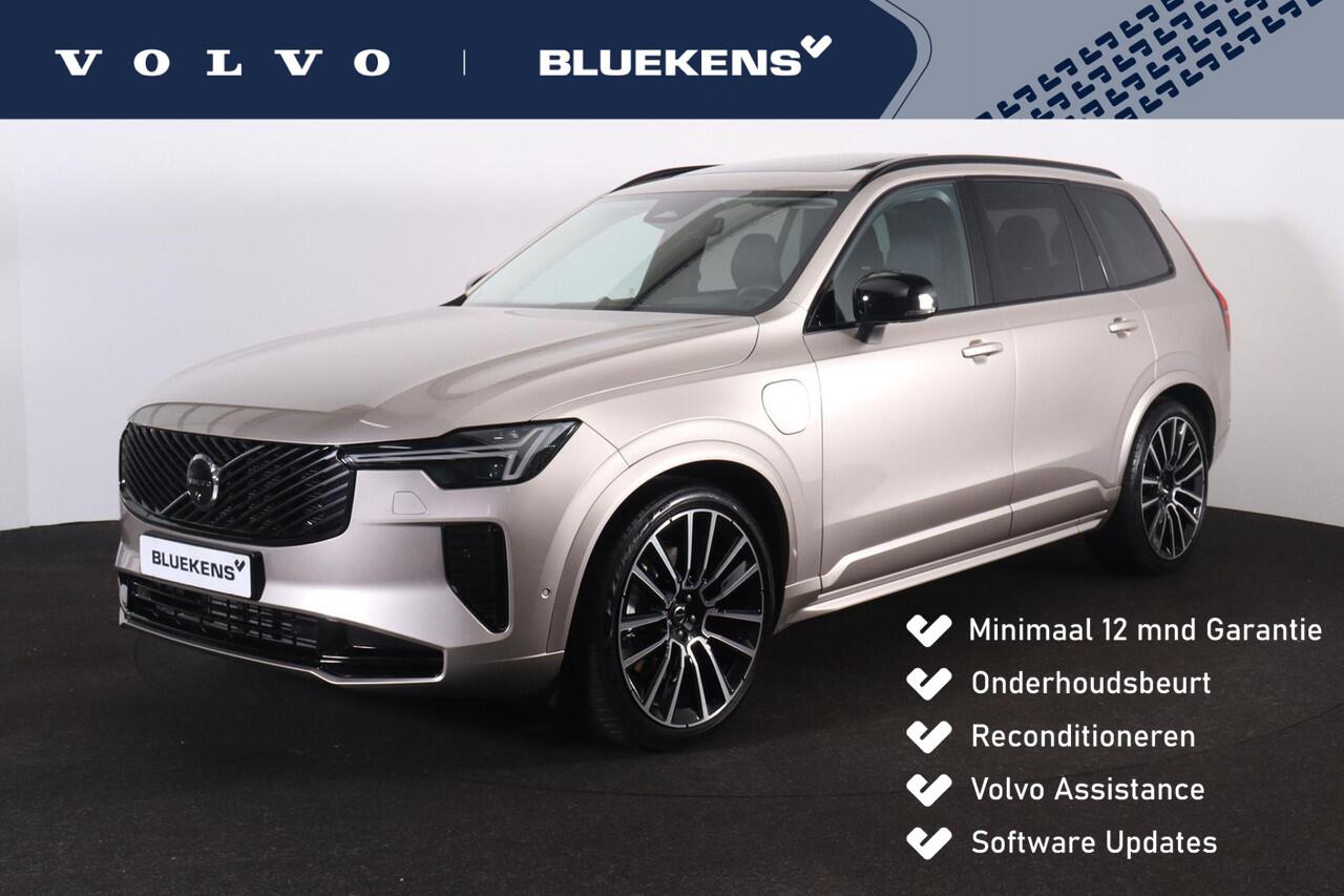 Volvo XC90 T8 Recharge AWD Ultra Dark - Luchtvering - Panorama/schuifdak - IntelliSafe Assist & Surround - 360º Camera - Bowers & Wilkins audio - Verwarmde voorstoelen, stuur & achterbank - Parkeersensoren voor & achter - Elektr. bedienb. voorstoelen met geheugen - 