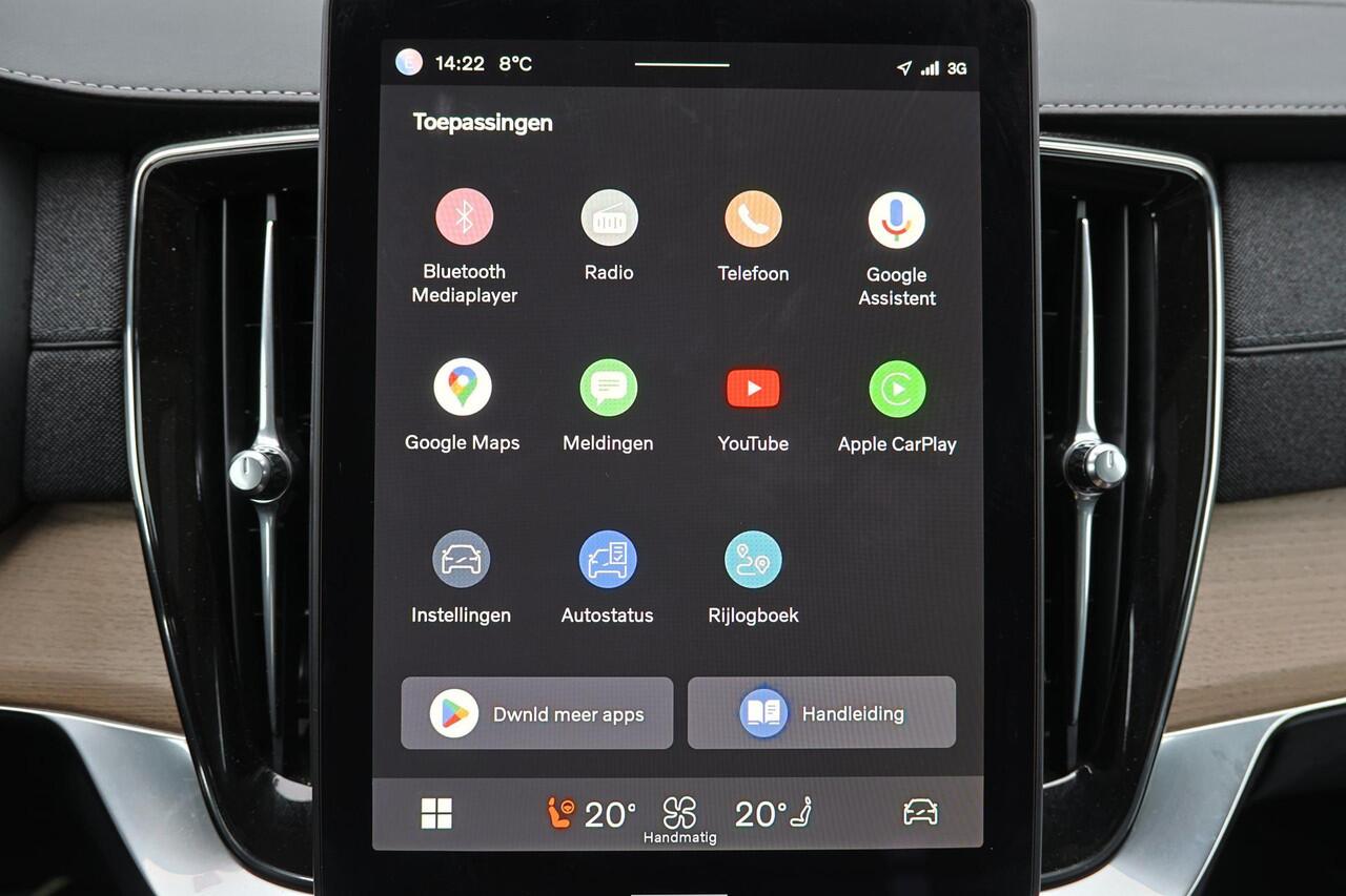 Volvo XC90 T8 Recharge AWD Plus Dark - Panorama/schuifdak - IntelliSafe Assist & Surround - 360º Camera - Harman/Kardon audio - Adaptieve LED koplampen - Verwarmde voorstoelen, stuur & achterbank - Parkeersensoren voor & achter - Elektr. bedienb. voorstoelen met geh