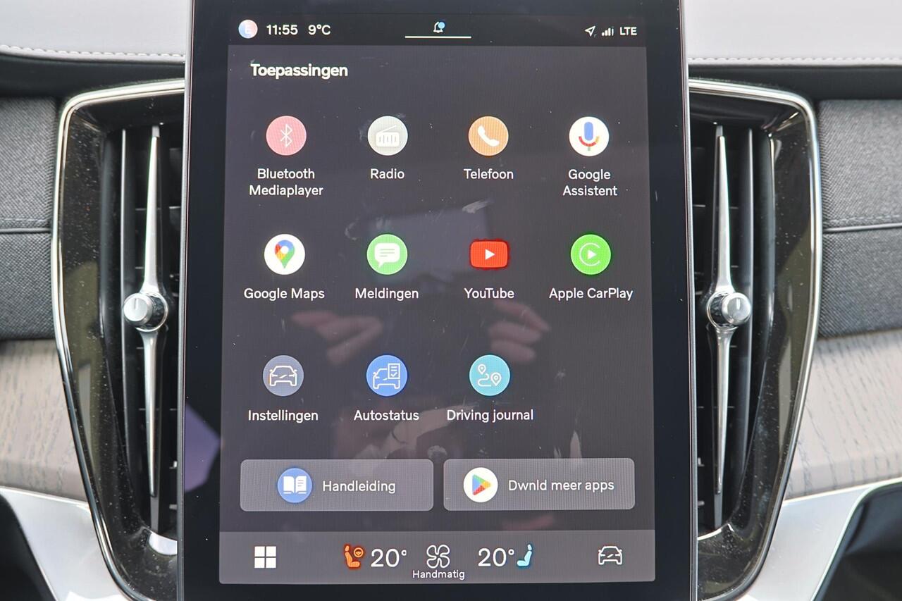 Volvo XC90 T8 Recharge AWD Ultra Dark - Luchtvering - Panorama/schuifdak - IntelliSafe Assist & Surround - 360º Camera - Bowers & Wilkins audio - Adaptieve LED koplampen - Verwarmde voorstoelen, stuur & achterbank - Parkeersensoren voor & achter - Elektr. bedienb. v