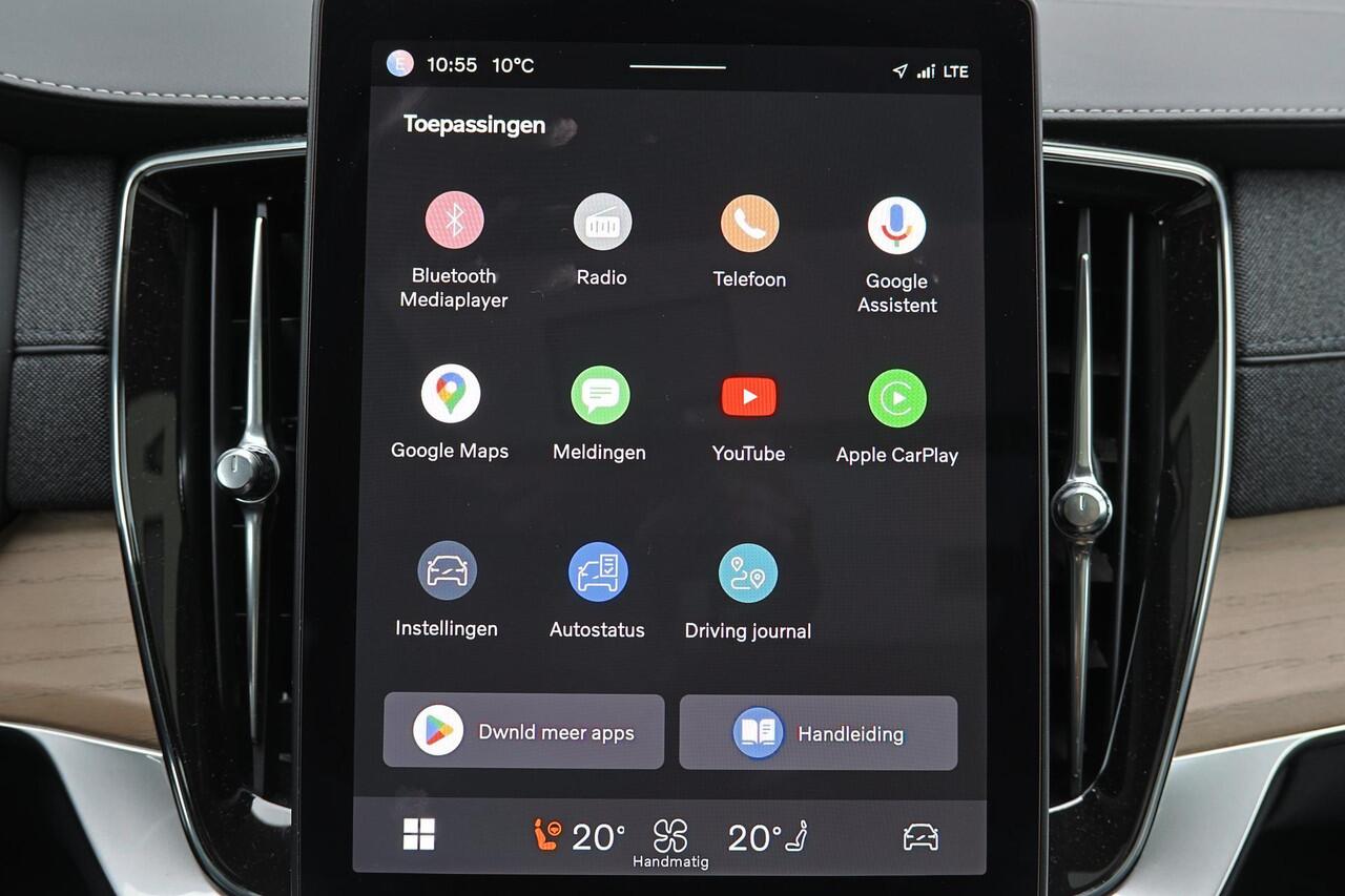 Volvo XC90 T8 Recharge AWD Ultra Dark - Luchtvering - Panorama/schuifdak - IntelliSafe Assist & Surround - 360º Camera - Bowers & Wilkins audio - Adaptieve LED koplampen - Verwarmde voorstoelen, stuur & achterbank - Parkeersensoren voor & achter - Elektr. bedienb. v