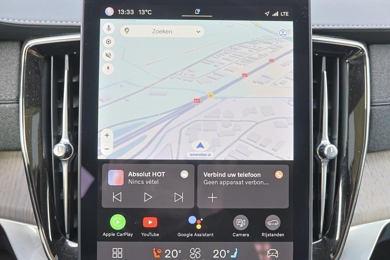 Volvo XC90 T8 Recharge AWD Plus Bright - Luchtvering - Panorama/schuifdak - IntelliSafe Assist & Surround - 360º Camera - Harman/Kardon audio - Adaptieve LED koplampen - Verwarmde voorstoelen, stuur & achterbank - Parkeersensoren voor & achter - Elektr. bedienb. voo