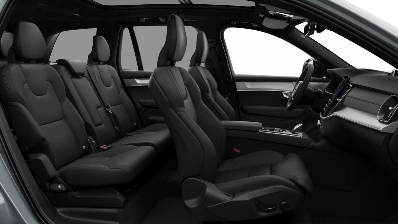 Volvo XC90 T8 Plug-in hybrid AWD Ultra Black Ed. Exec. | Google | Long Range | Bowers & Wilkins Audio | Luchtvering | Schuif-/Kanteldak | Getint Glas | Head-Up Display | Adaptieve Cruise Control | 360 Camera | Gelamineerde Zijruiten Rondom | Massage Voorstoelen | Zi