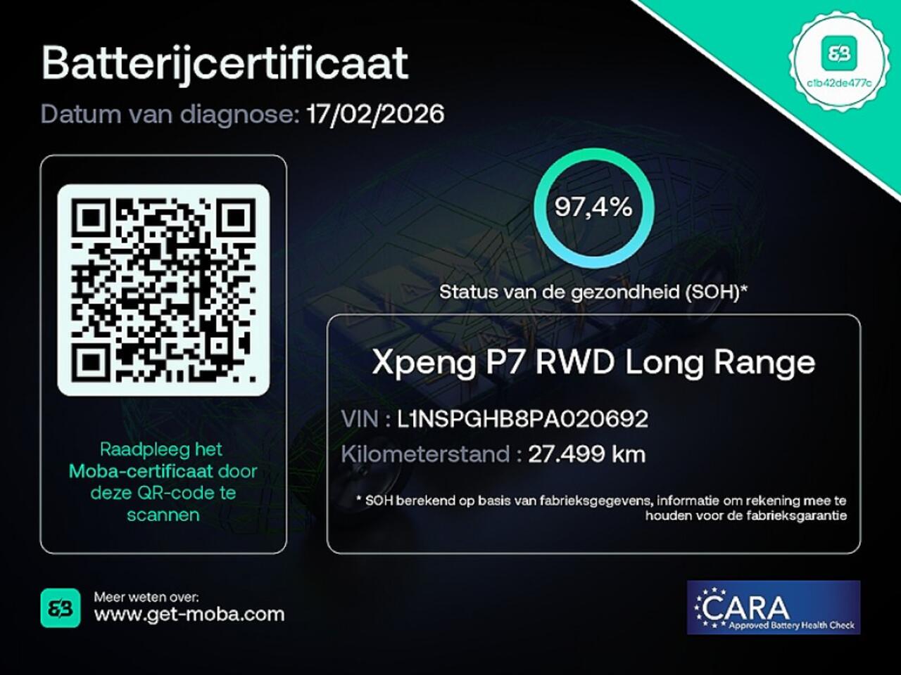 Xpeng P7 RWD Long Range 86 kWh | SOH 97,4% | PANORAMADAK | LEDER ? 1e Eigenaar .